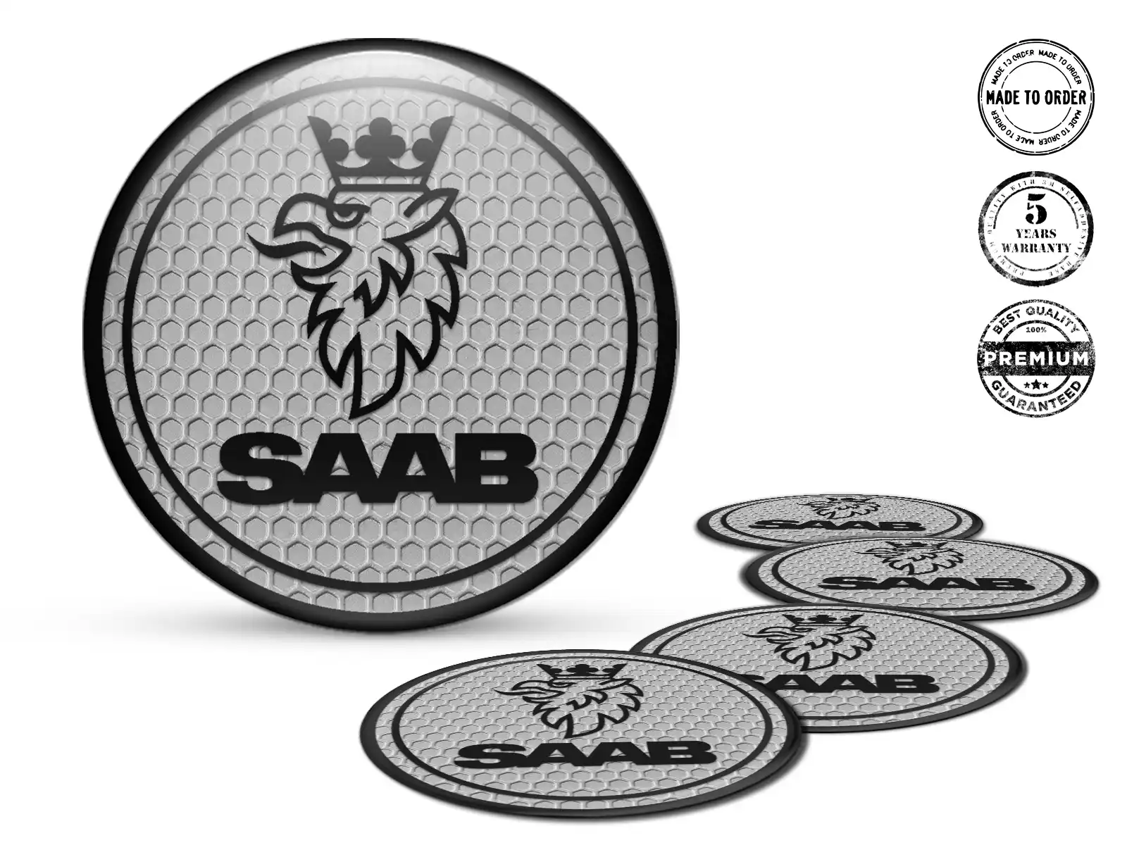 Saab Individuelle Dome Dekoration Premium Felgenlogos